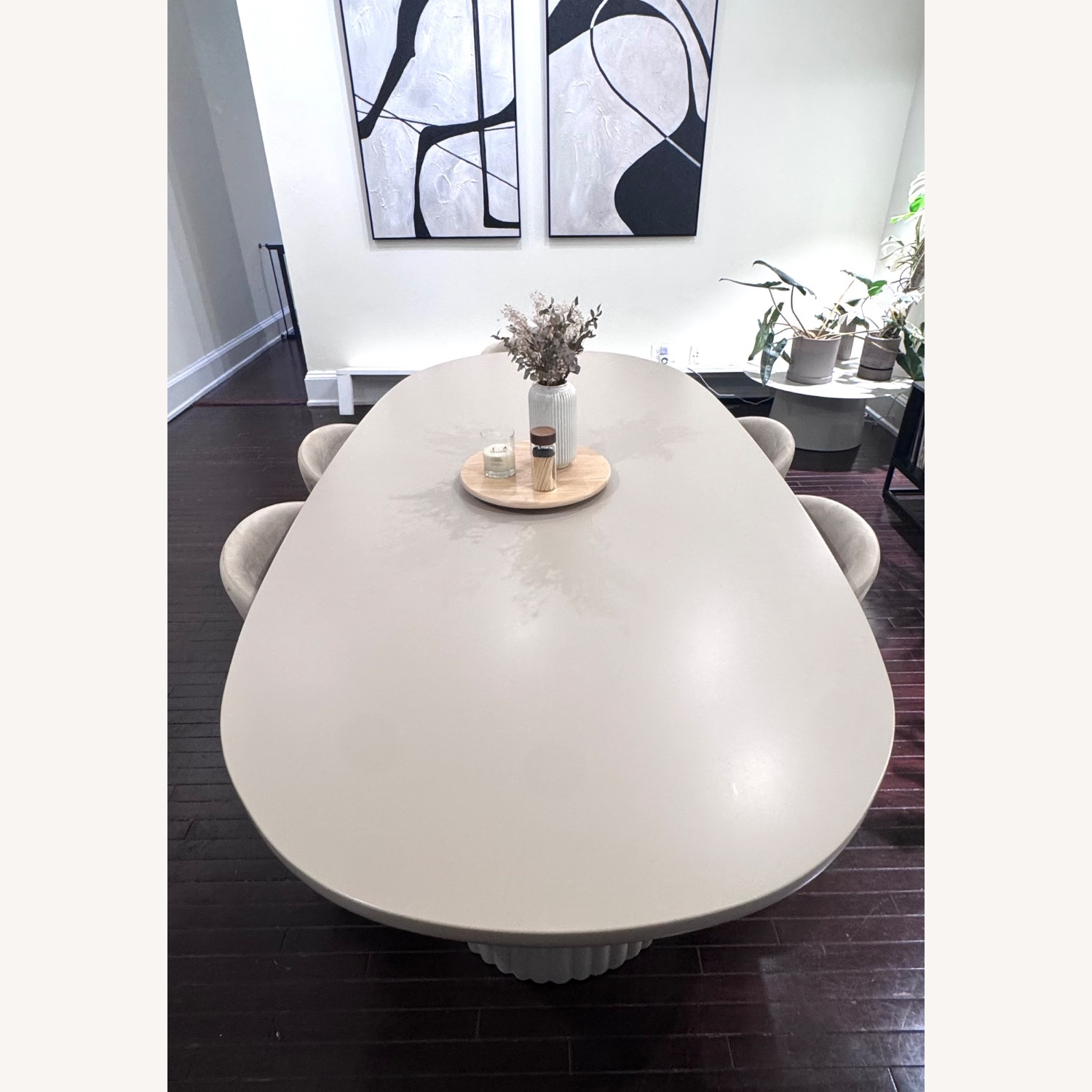 Rove Concepts Light Gray Concrete Dining Table - image-2