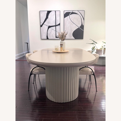 Used Rove Concepts Light Gray Concrete Dining Table for sale on AptDeco