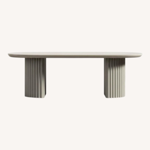 Used Rove Concepts Light Gray Concrete Dining Table for sale on AptDeco