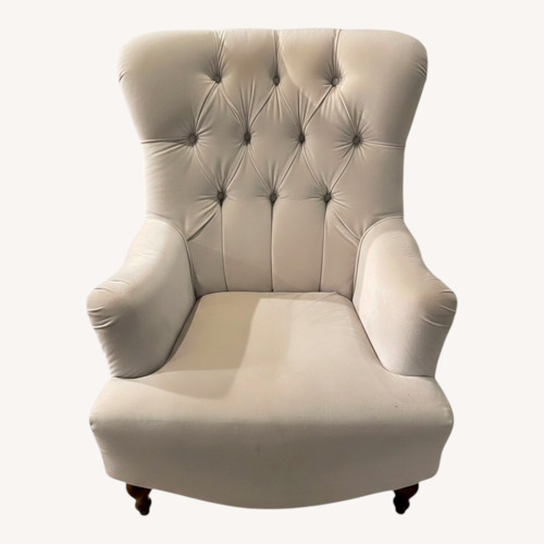 Used Grange Lady White Accent Chair for sale on AptDeco