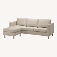 IKEA Parup Natural Fabric Chaise Lounge
