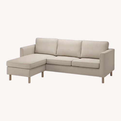 Used IKEA Parup Natural Fabric Chaise Lounge for sale on AptDeco