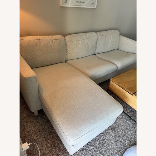 Used IKEA Parup Natural Fabric Chaise Lounge for sale on AptDeco