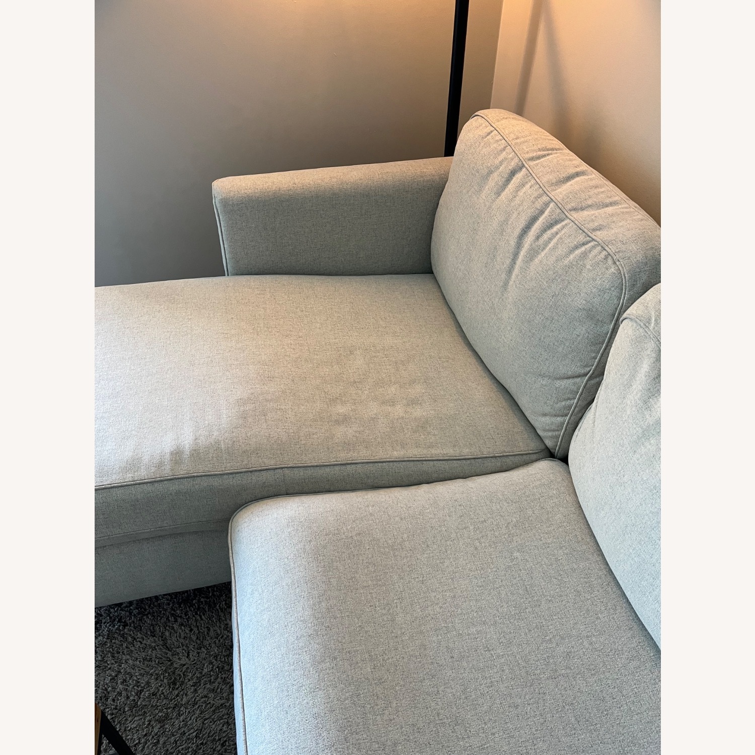 IKEA Parup Natural Fabric Chaise Lounge - image-6