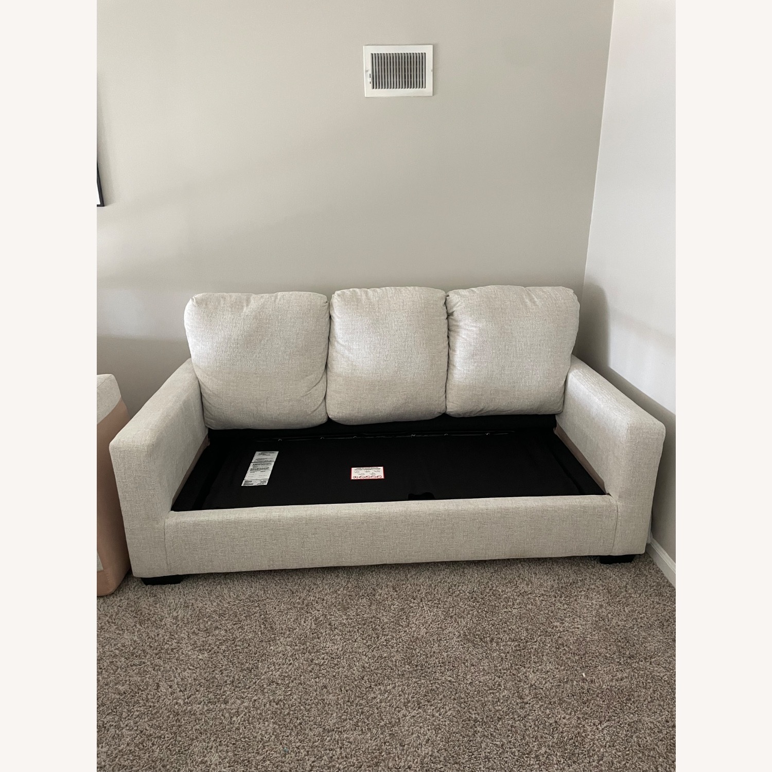 Ashley Furniture Rannis Natural Sleeper Sofa - image-5