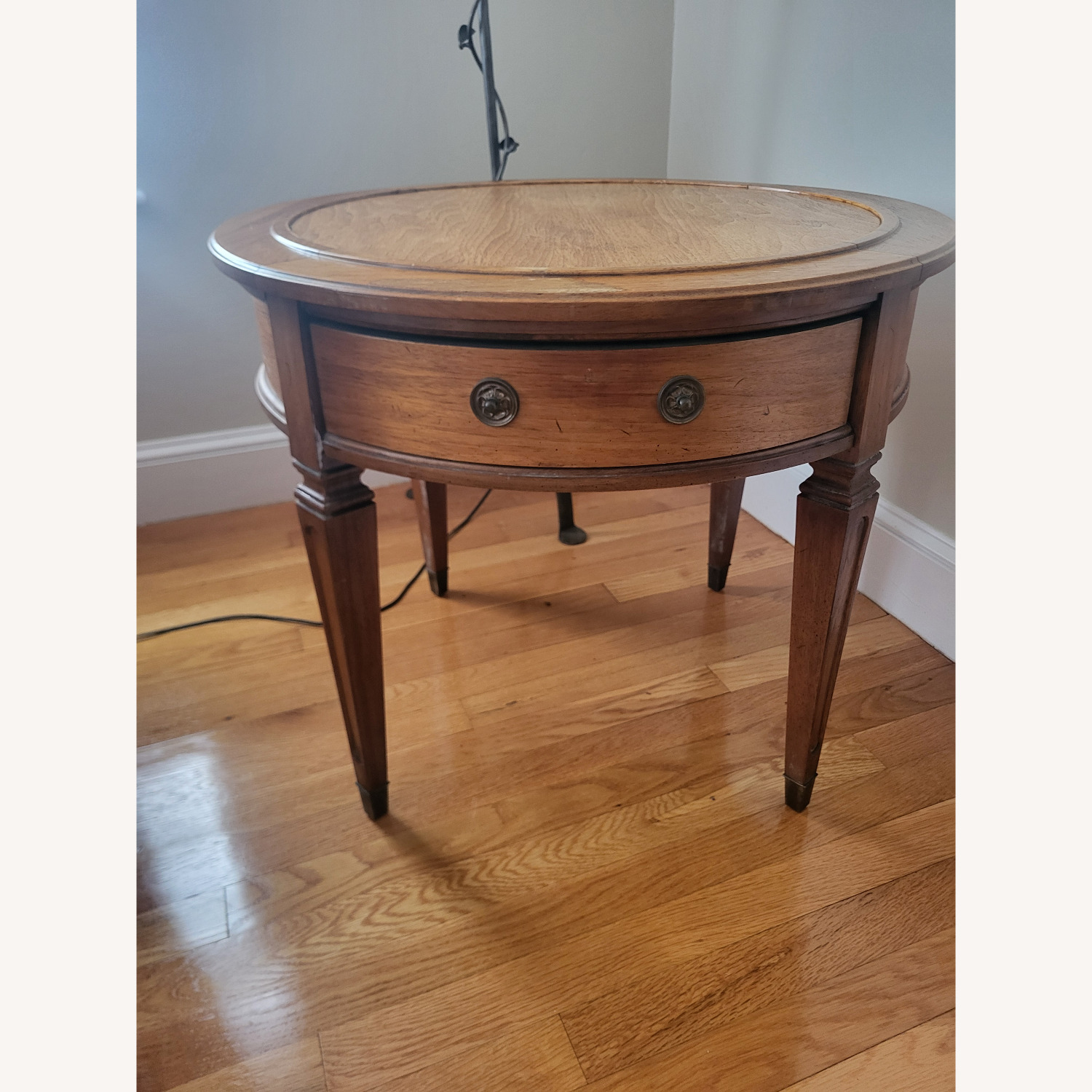 Hekman Furniture Light Brown Wood Side Table - image-2