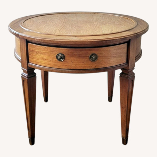 Used Hekman Furniture Light Brown Wood Side Table for sale on AptDeco