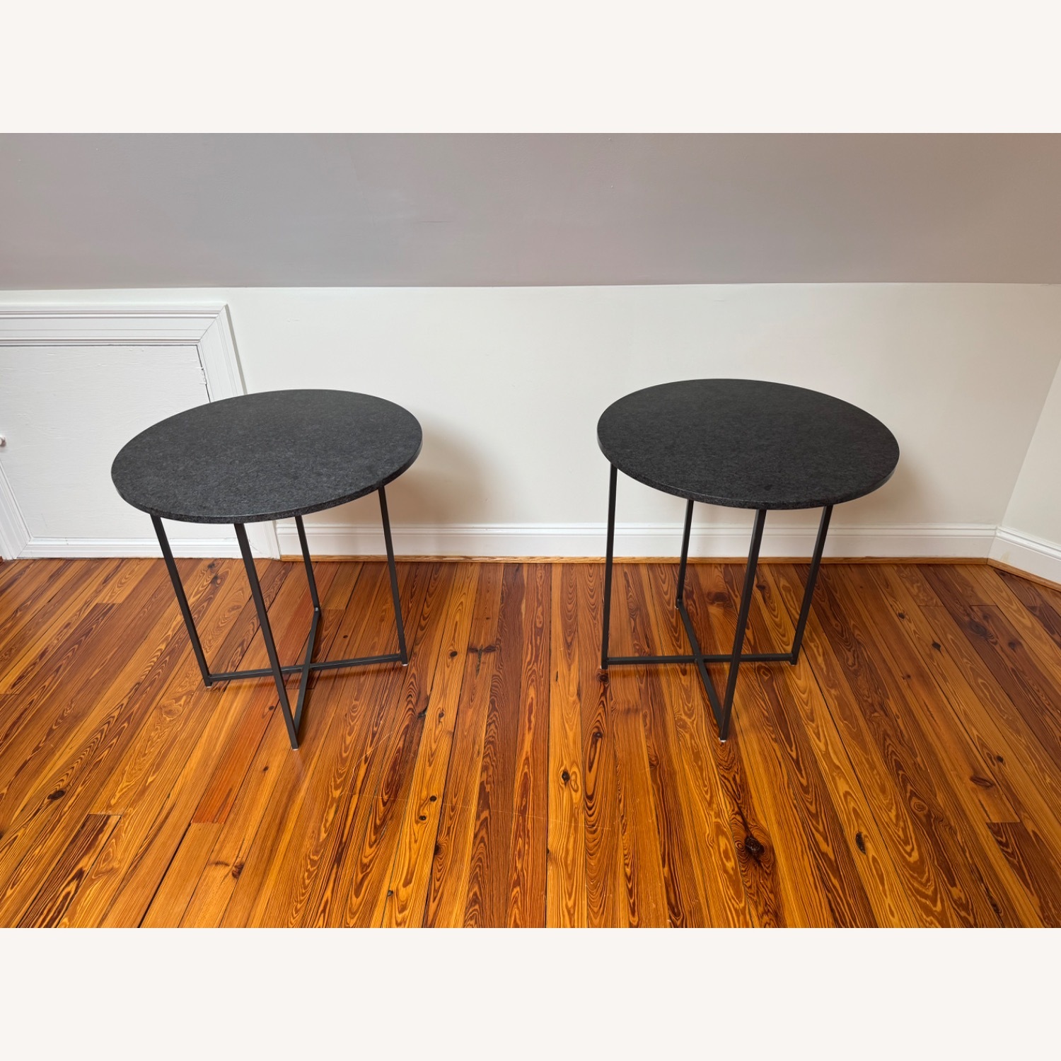 Room & Board Classic End Tables Steel Granite  - image-1