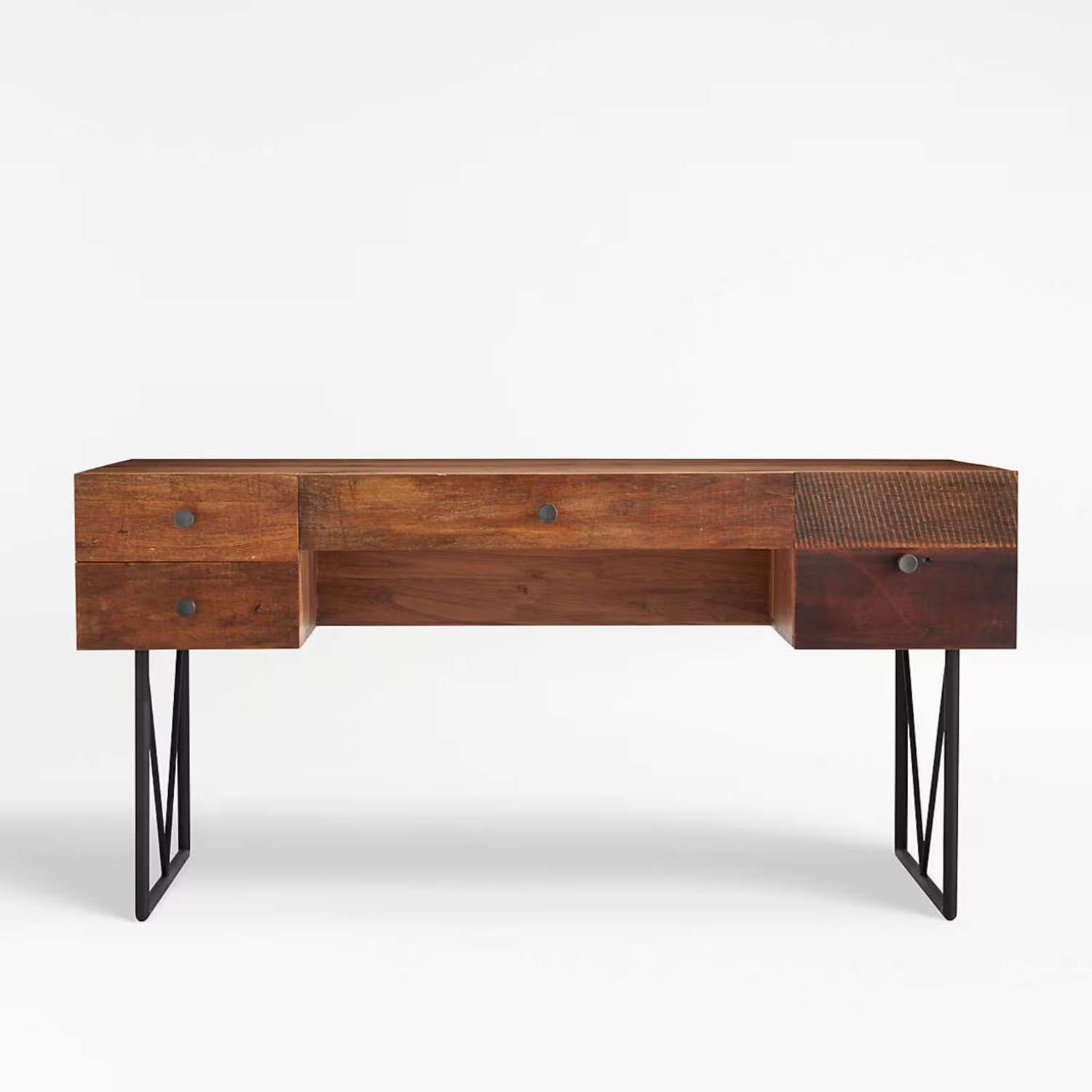 Crate & Barrel Atwood Dark Brown Wood Desk - image-4