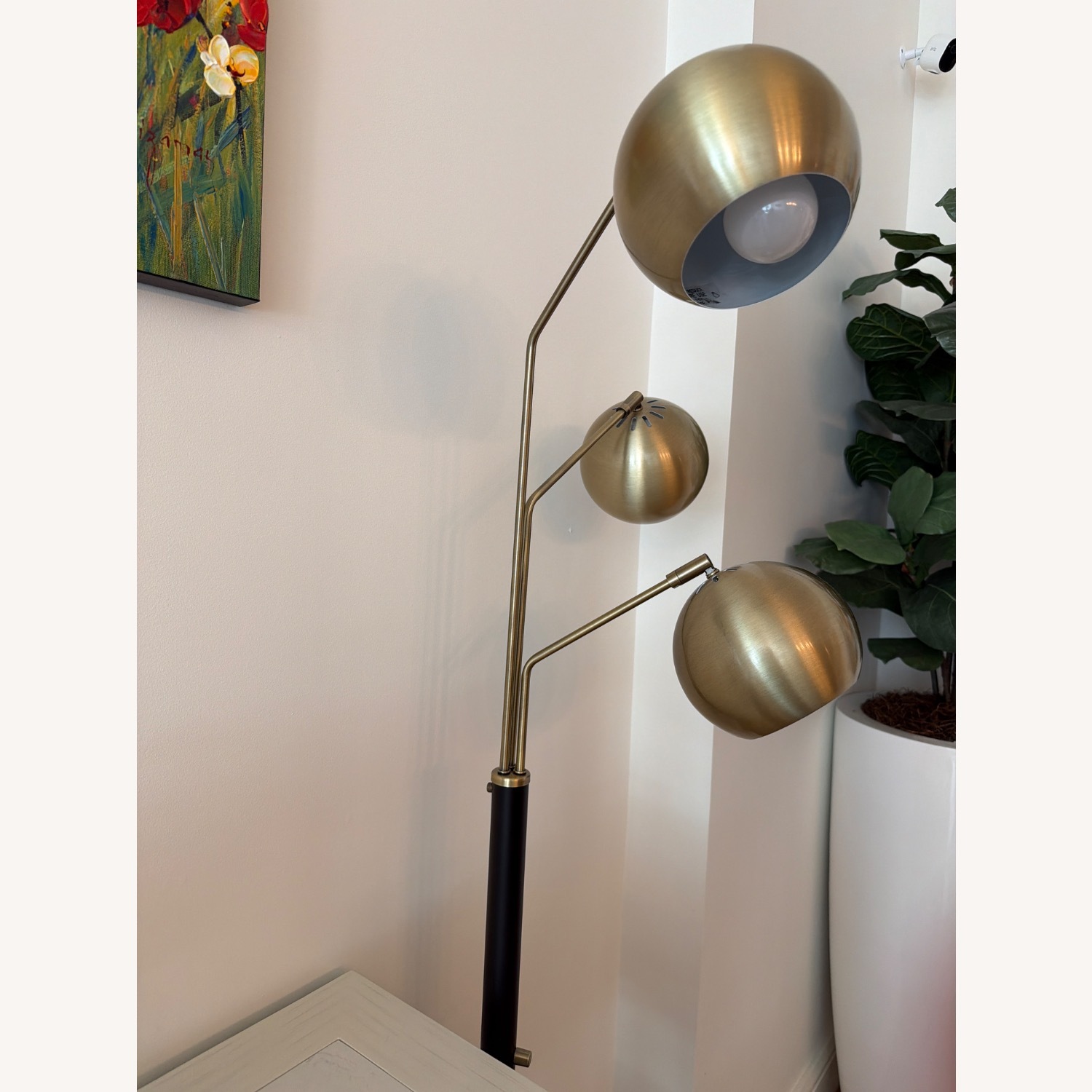 Pottery Barn Brooks Metal Triple Head Floor Lamp (68") - image-4