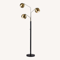 Pottery Barn Brooks Metal Triple Head Floor Lamp (68")