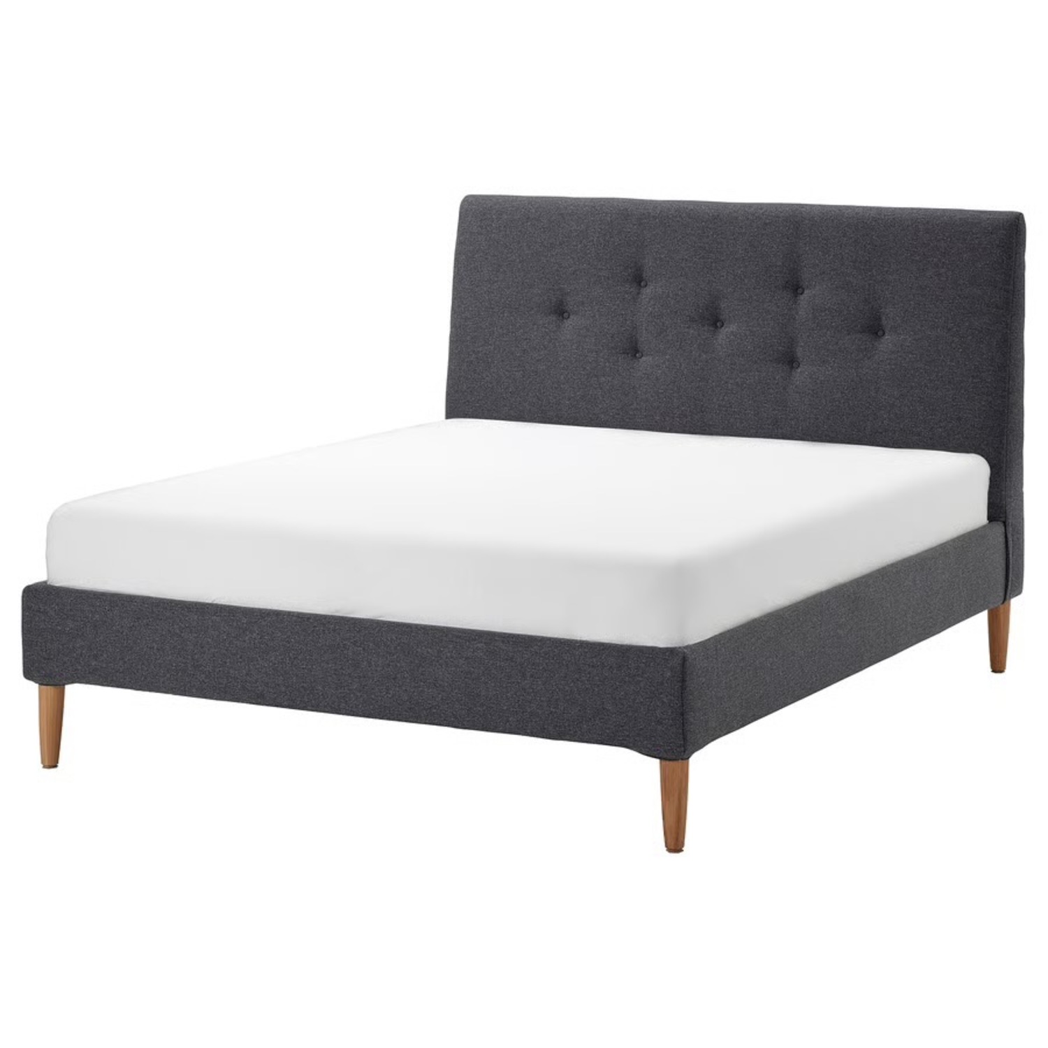 IKEA IDANÄS Dark Grey Bed Frame - image-1