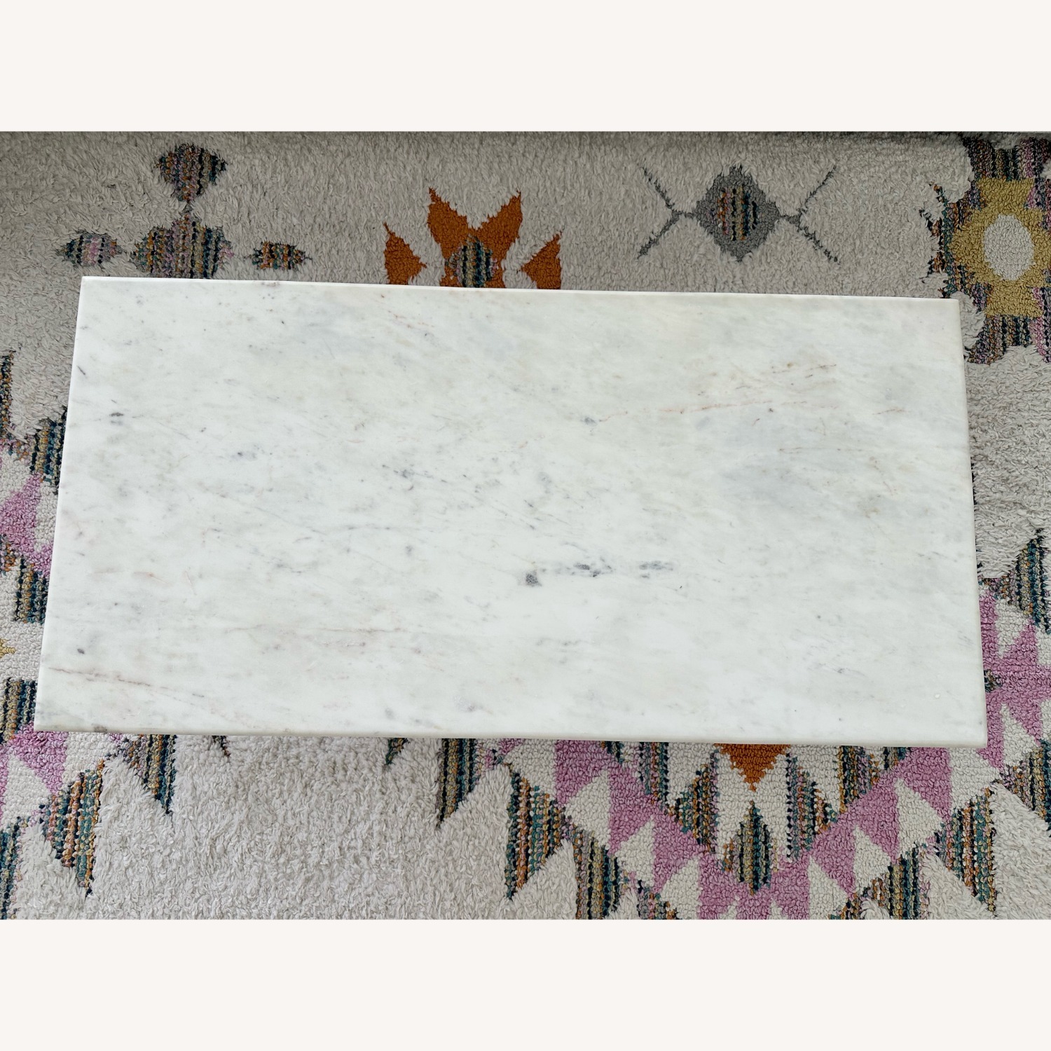 West Elm Neve White Marble Coffee Table - image-4