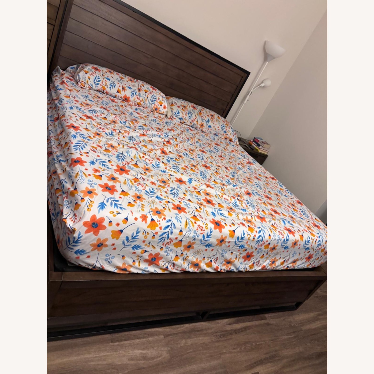 Bob's Discount Furniture Dark Brown King Bed - image-2