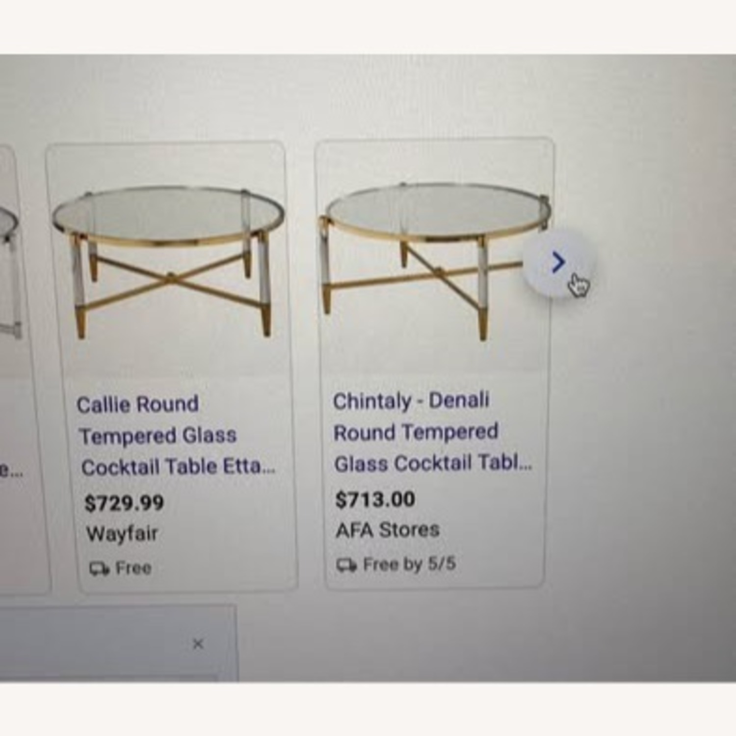 Modern Chrome Acrylic Silver Glass Round Table - image-4