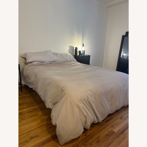Used Design Within Reach Min Light Gray Full Bed for sale on AptDeco