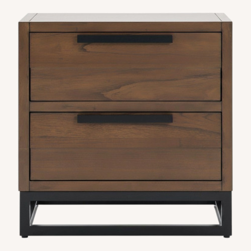 Used Bob's Discount Furniture Dark Brown Nightstand for sale on AptDeco
