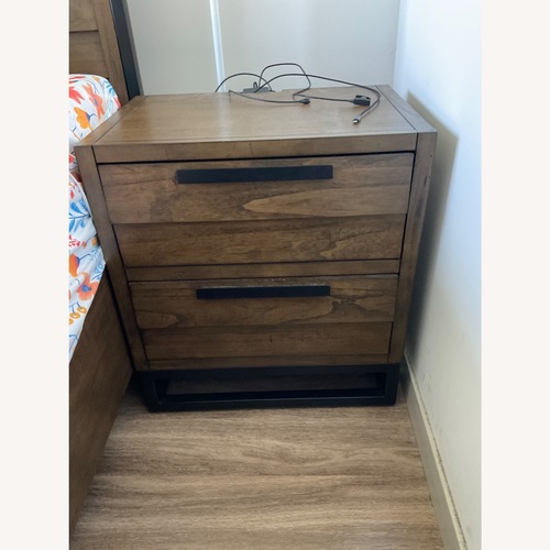 Used Bob's Discount Furniture Dark Brown Nightstand for sale on AptDeco