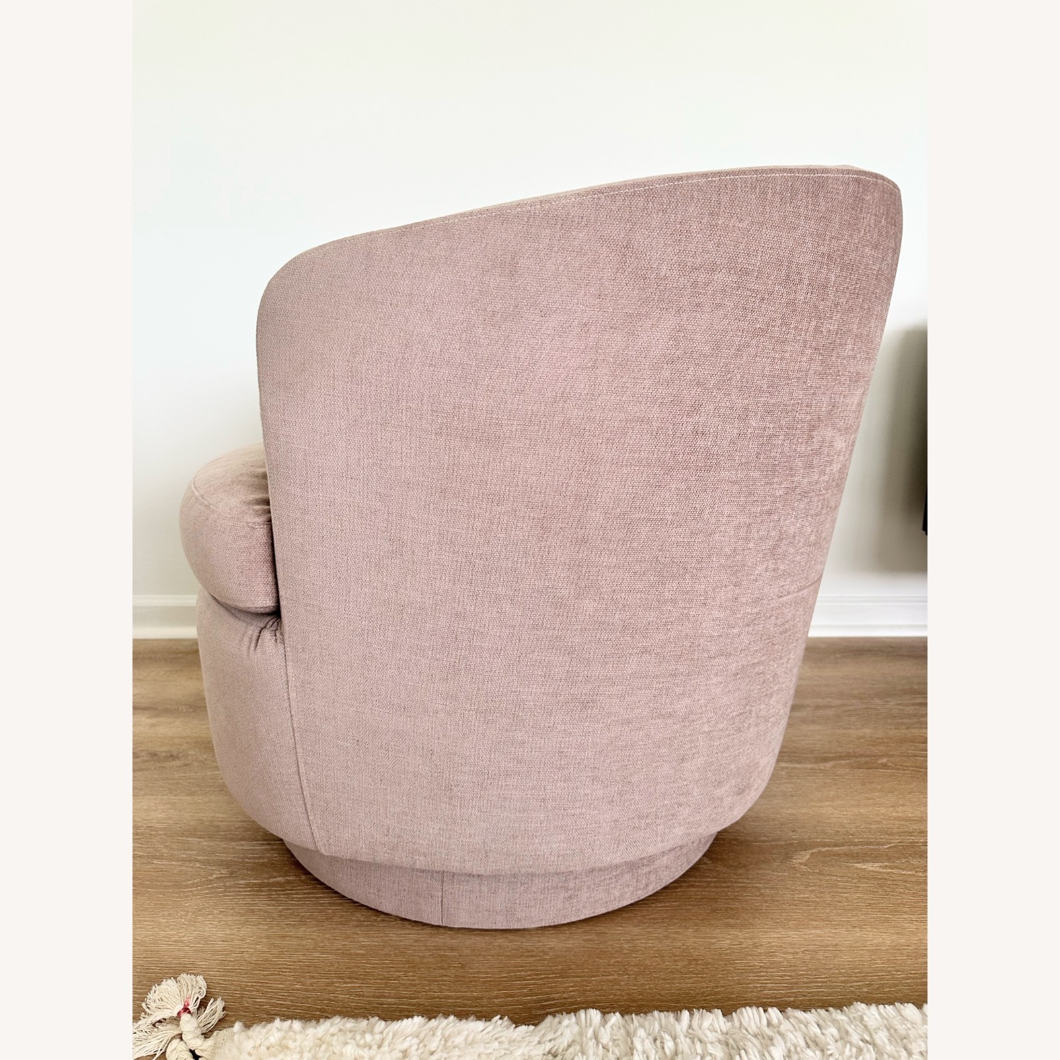 West Elm Viv Swivel Chair Pink - image-5