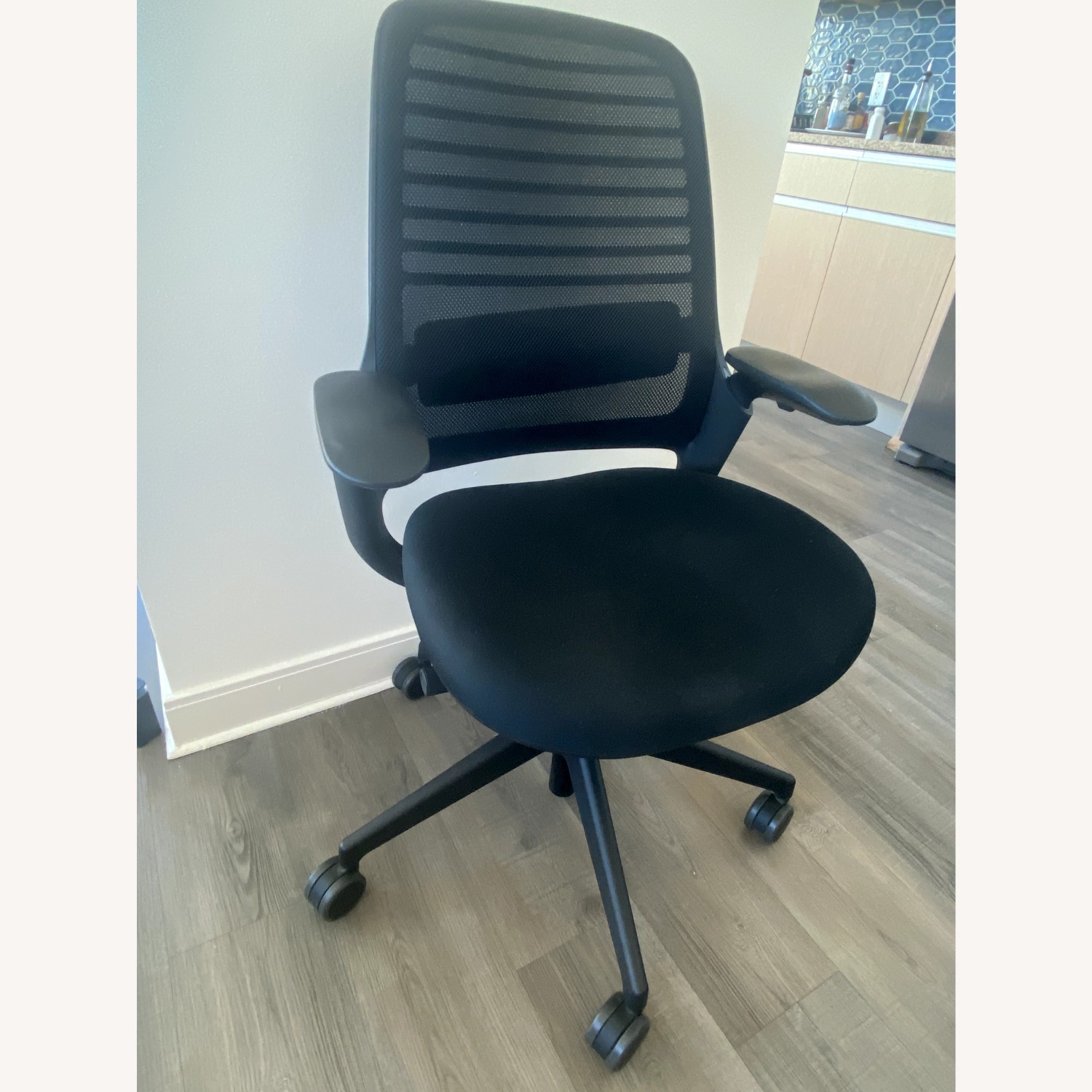 Steelcase Series 1 Black Fabric Office Chair - image-1