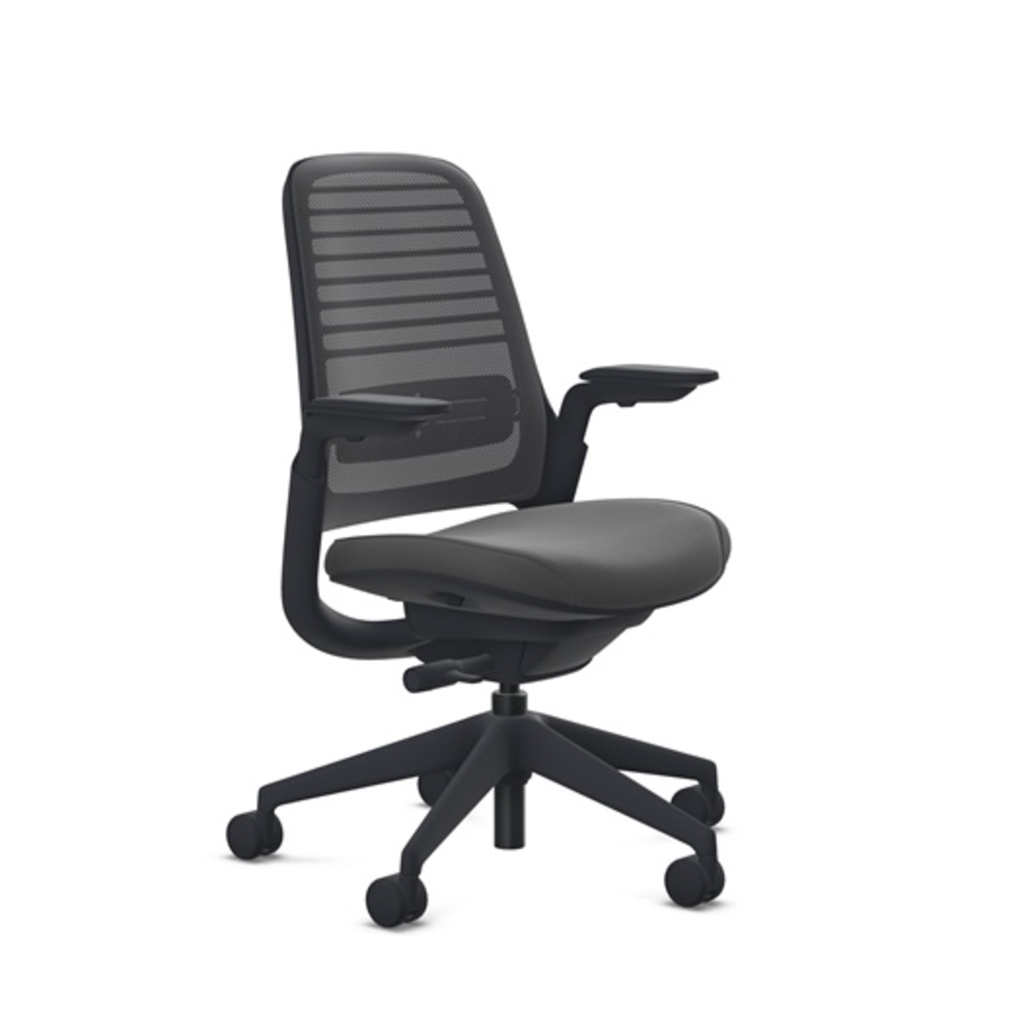 Steelcase Series 1 Black Fabric Office Chair - image-5