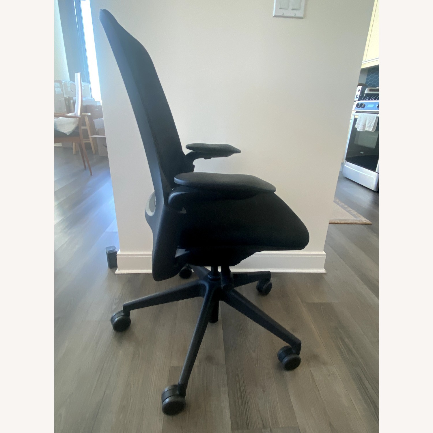 Steelcase Series 1 Black Fabric Office Chair - image-2