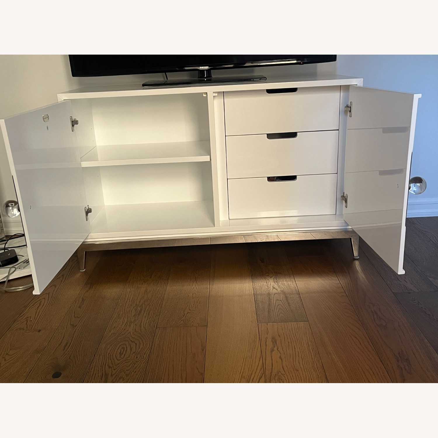 Jonathan Adler Channing White Lacquer Sideboard - image-2