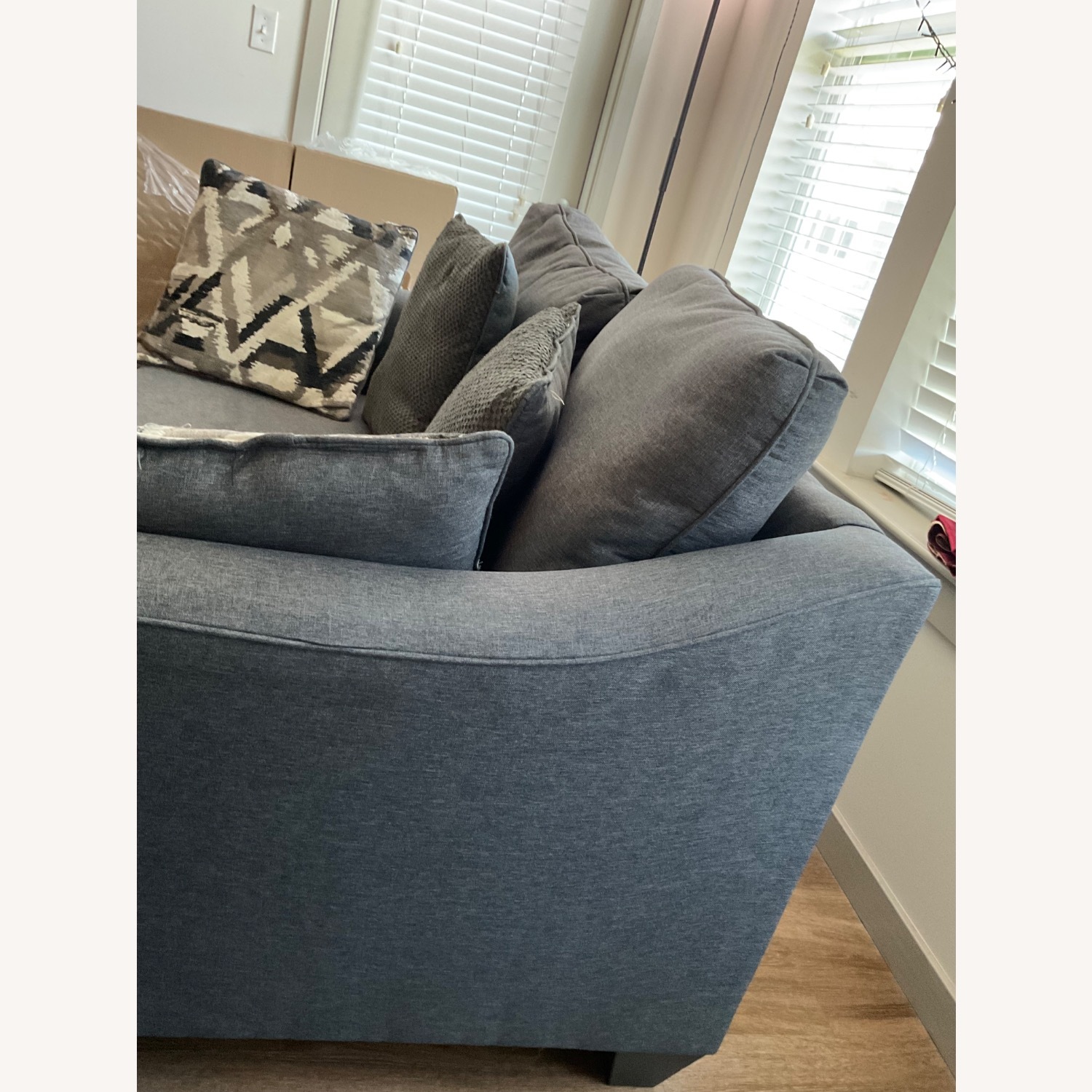 Bob's Discount Furniture Light Gray Loveseat - image-2