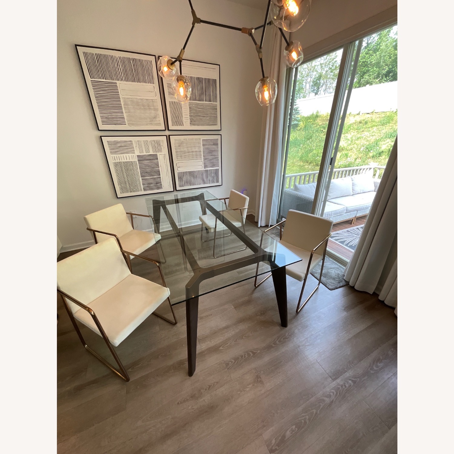 CB2 Harper Brass Table - image-5