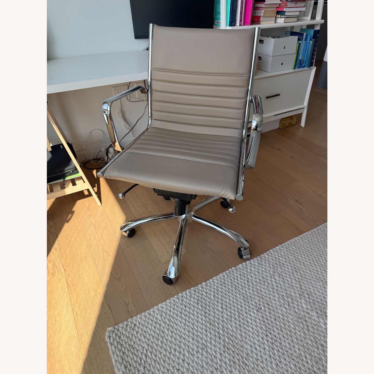 Mid-Century style Office Chair Taupe  - image-4
