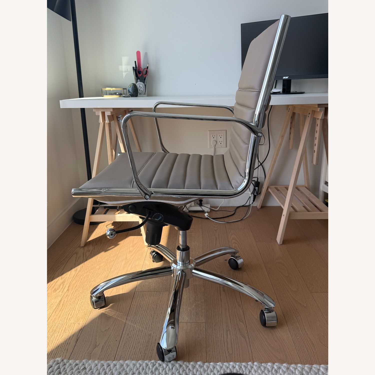Mid-Century style Office Chair Taupe  - image-7