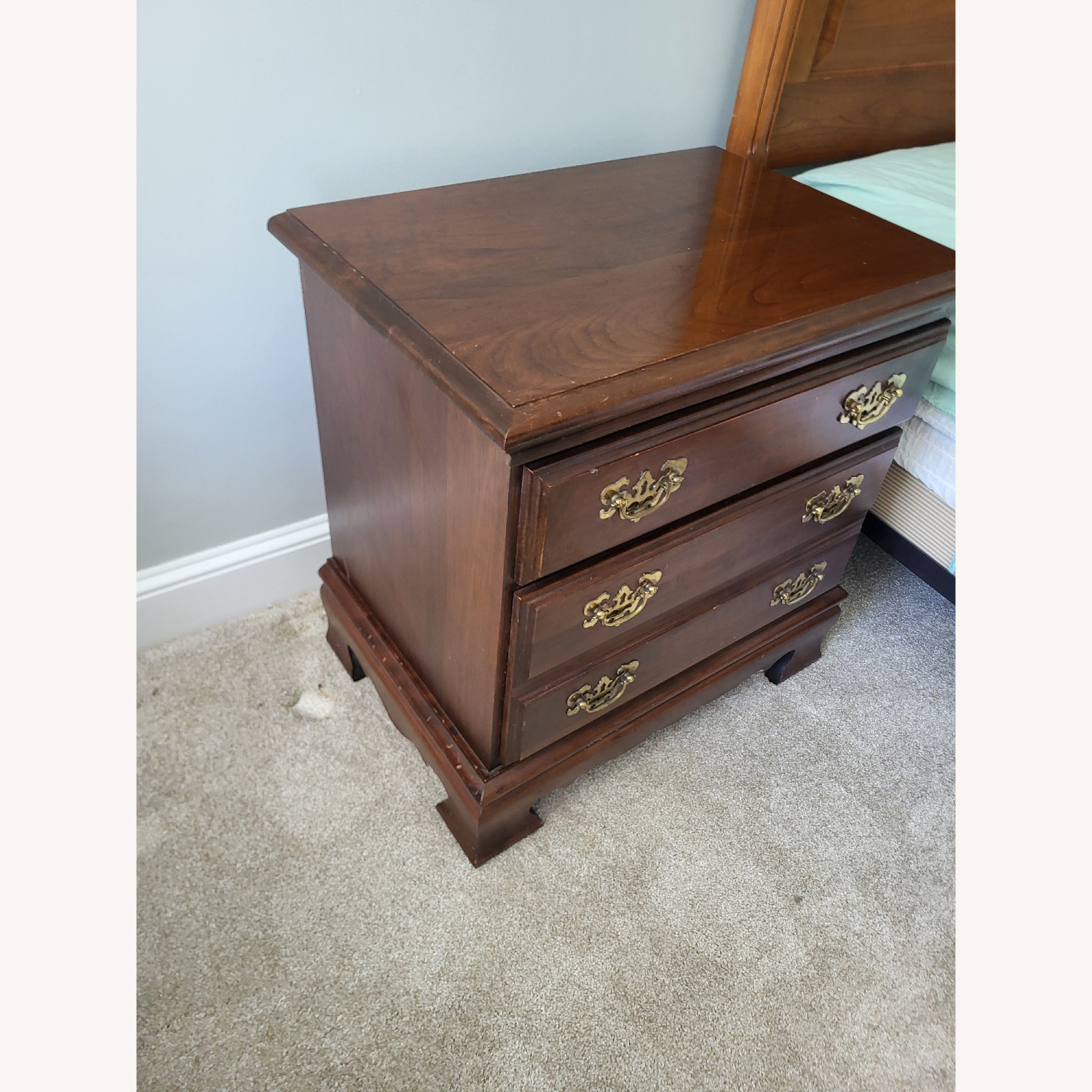 Vintage/Antique Finds Dark Brown Nightstand - image-4