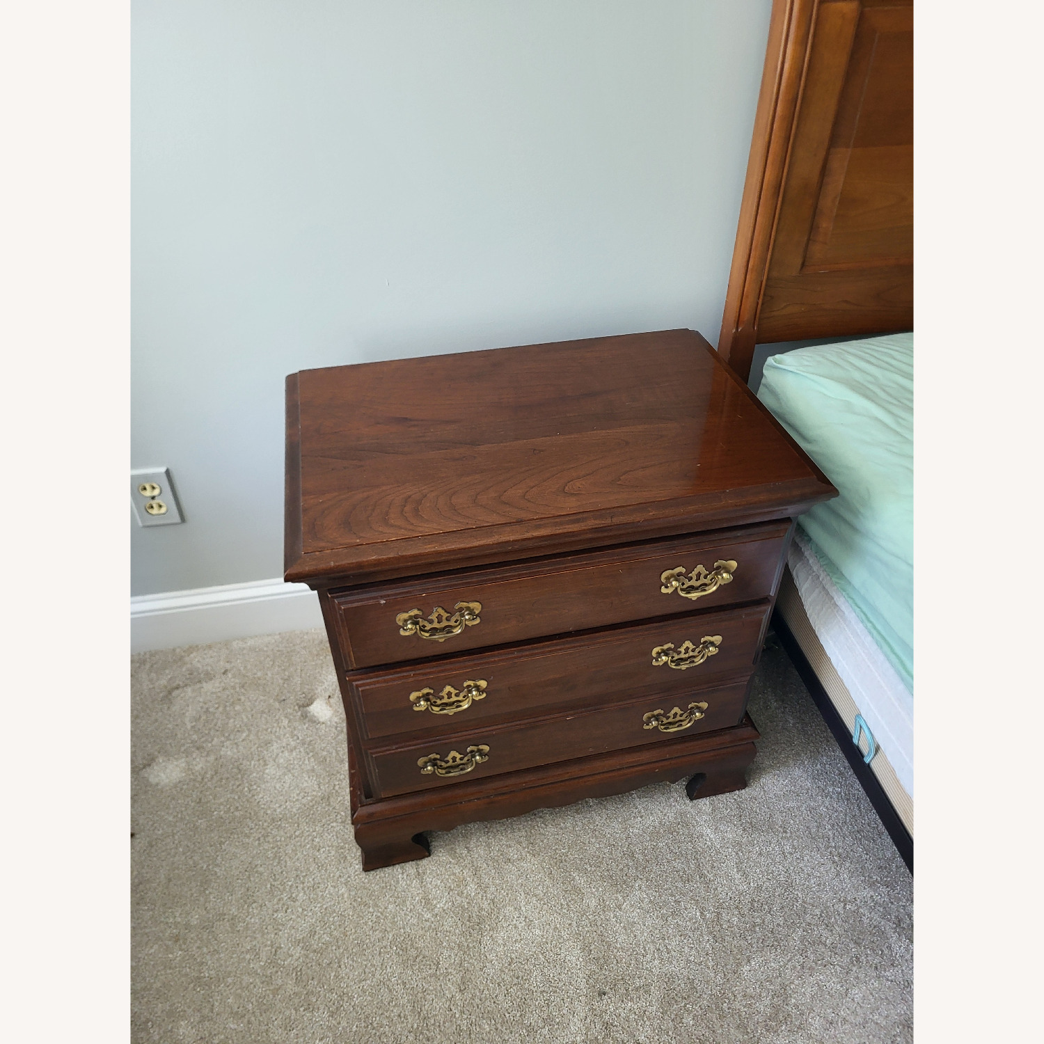 Vintage/Antique Finds Dark Brown Nightstand - image-2