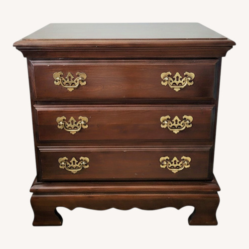 Used Vintage/Antique Finds Dark Brown Nightstand for sale on AptDeco