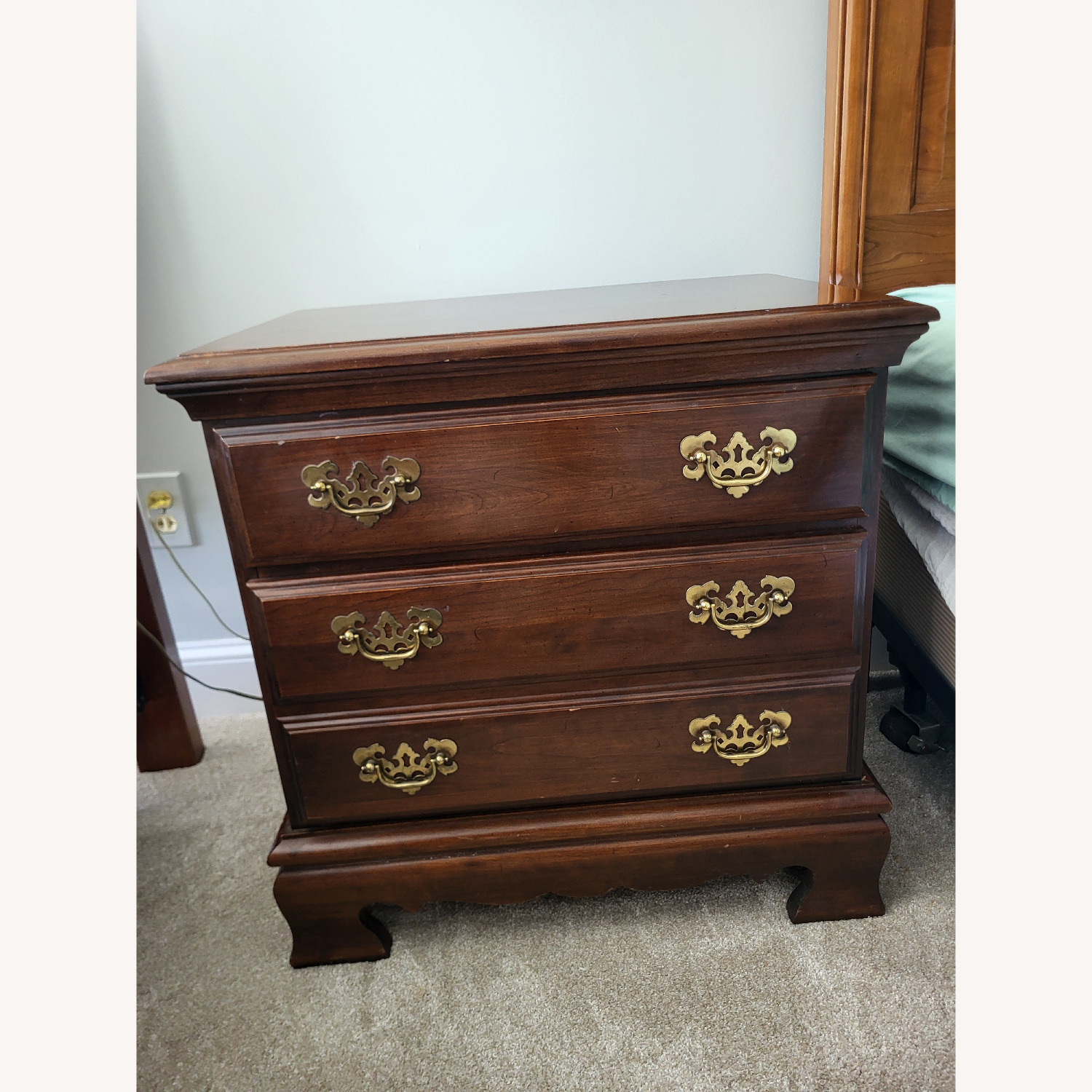 Vintage/Antique Finds Dark Brown Nightstand - image-1