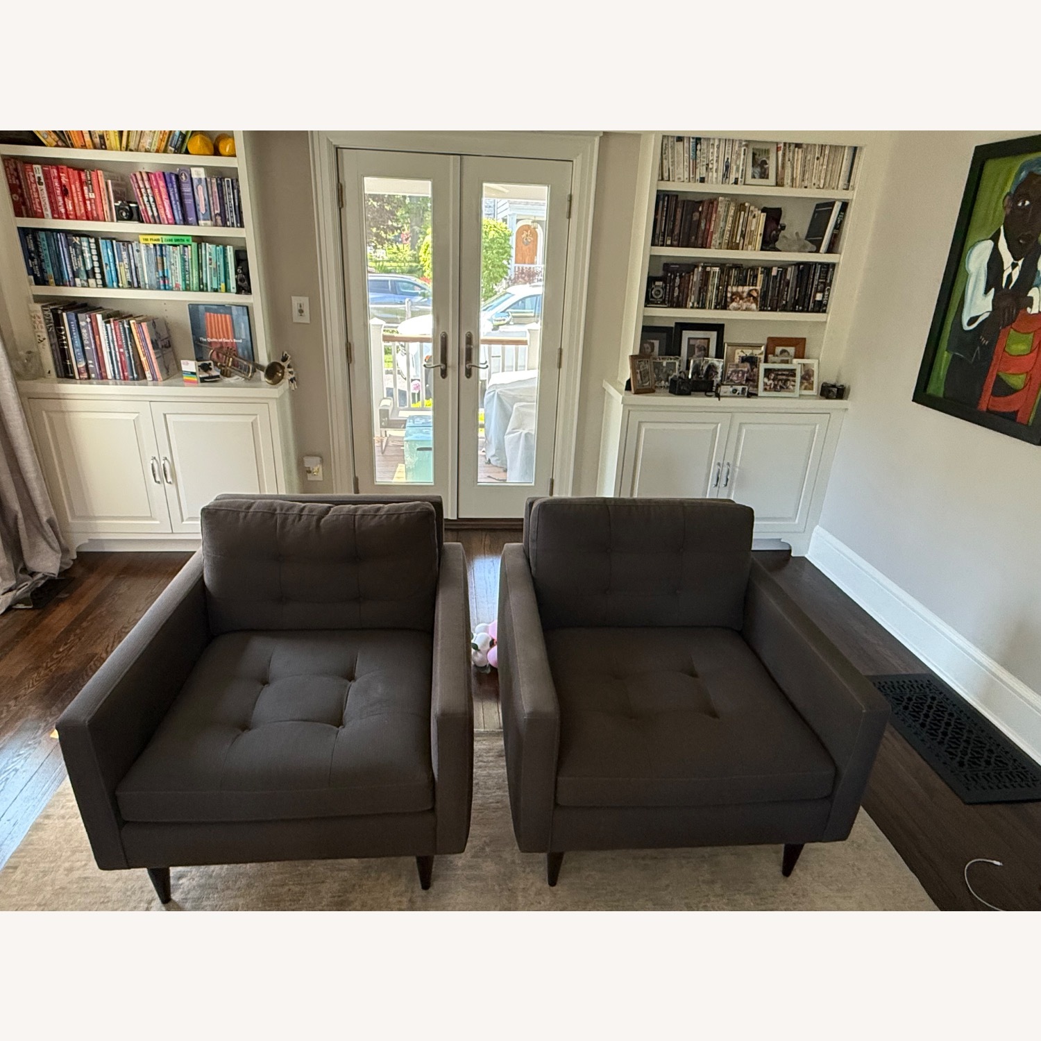 Crate & Barrel Petrie Midcentury Chair - image-9
