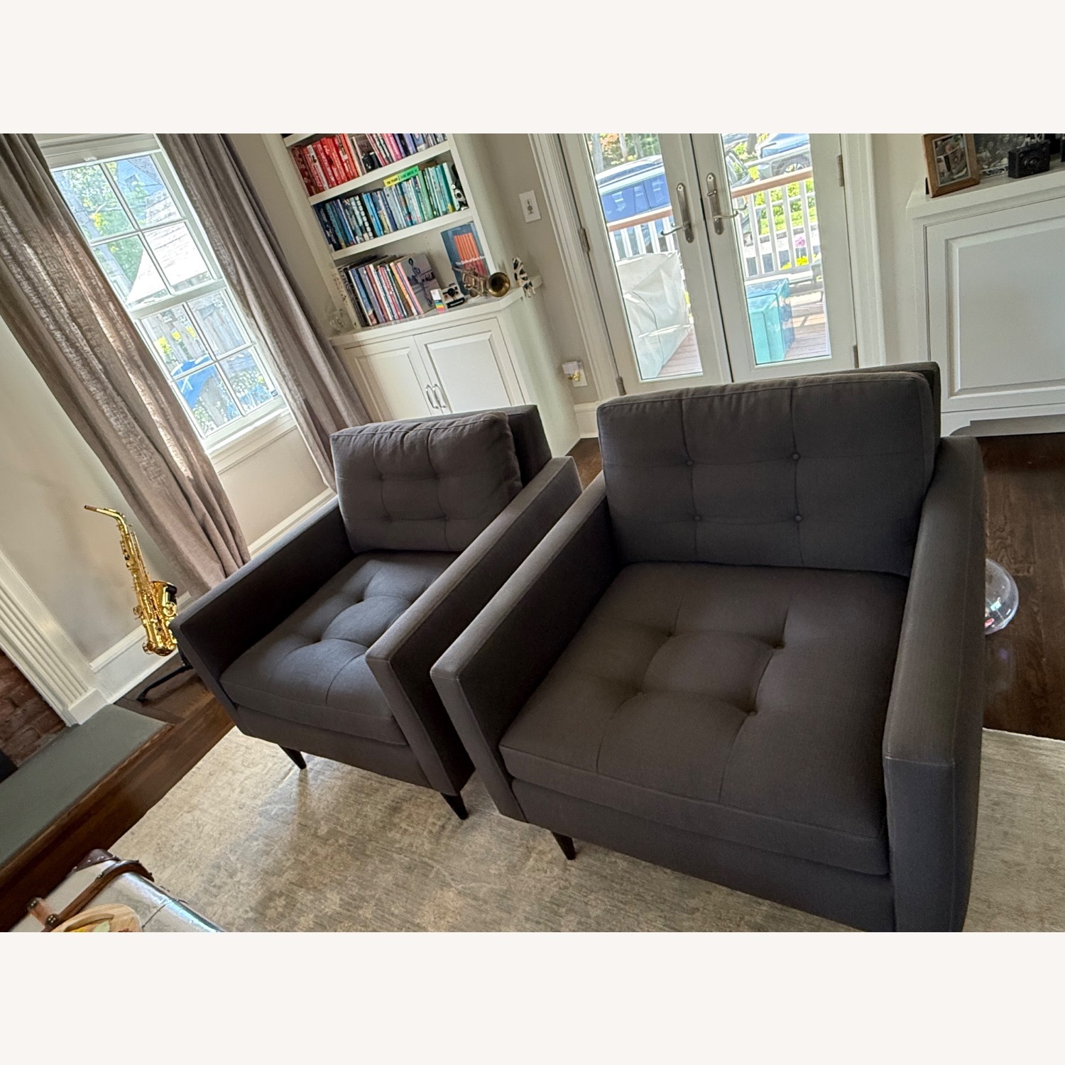 Crate & Barrel Petrie Midcentury Chair - image-2
