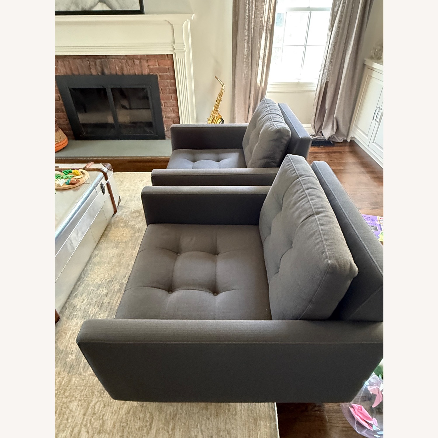 Crate & Barrel Petrie Midcentury Chair - image-4