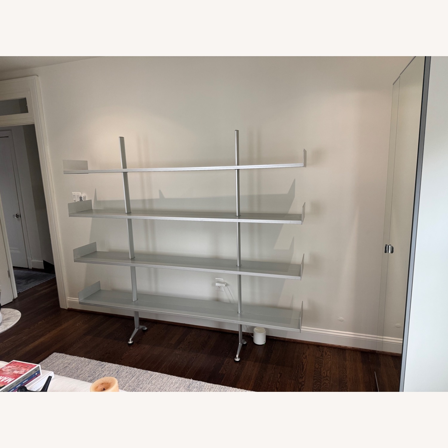 Silver Metal Wall Unit Bookshelf  - image-6