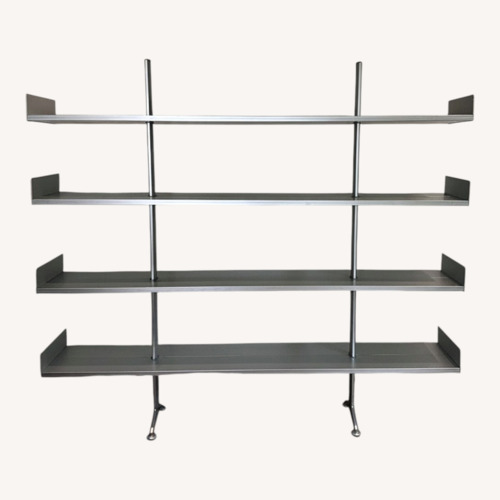 Used Silver Metal Wall Unit Bookshelf  for sale on AptDeco