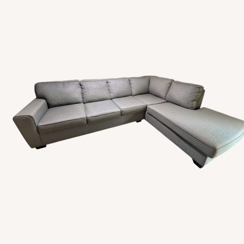 Used Light Gray Fabric 3+ Piece Sectional for sale on AptDeco