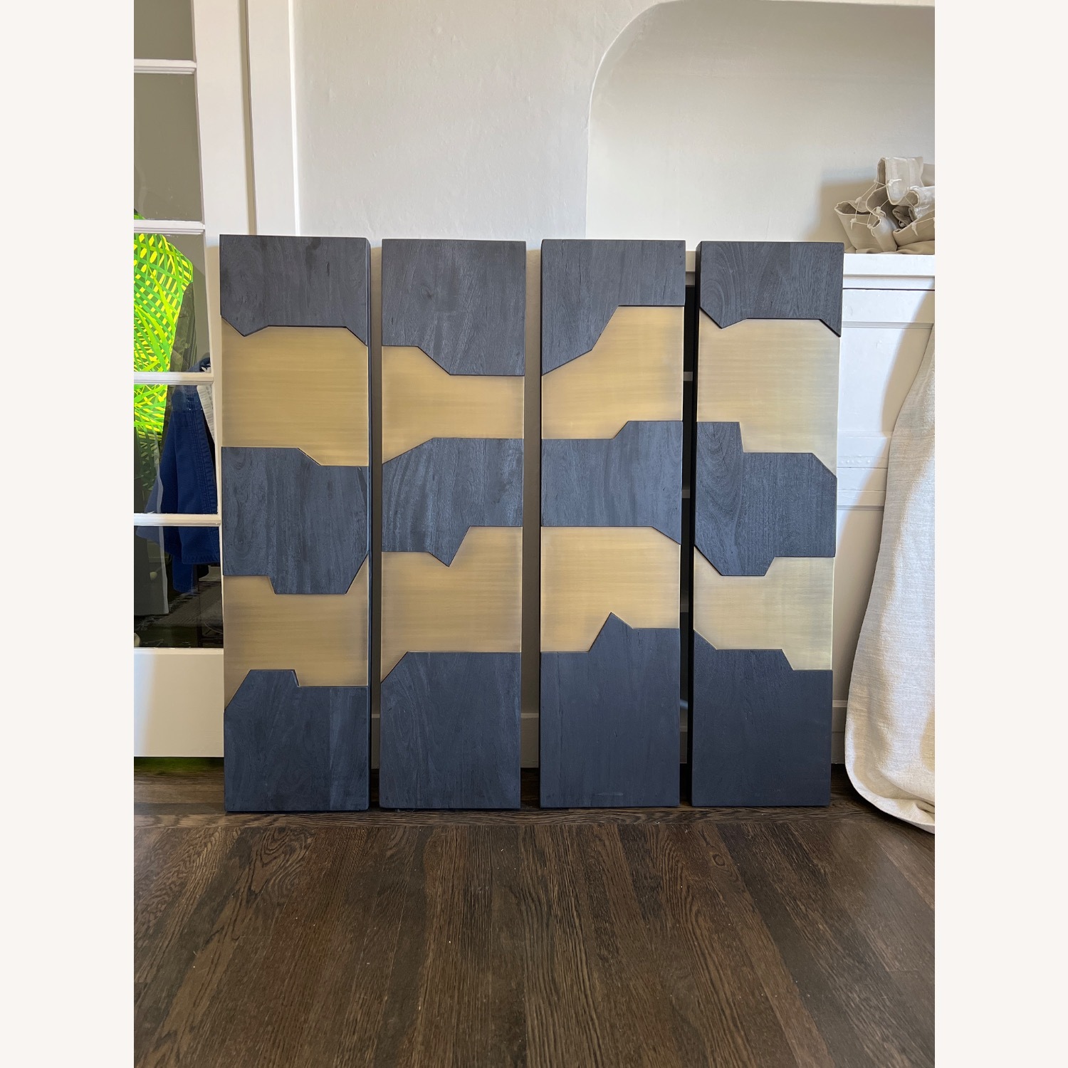 Four Hands Maya Black Wood Wall Decor - image-1