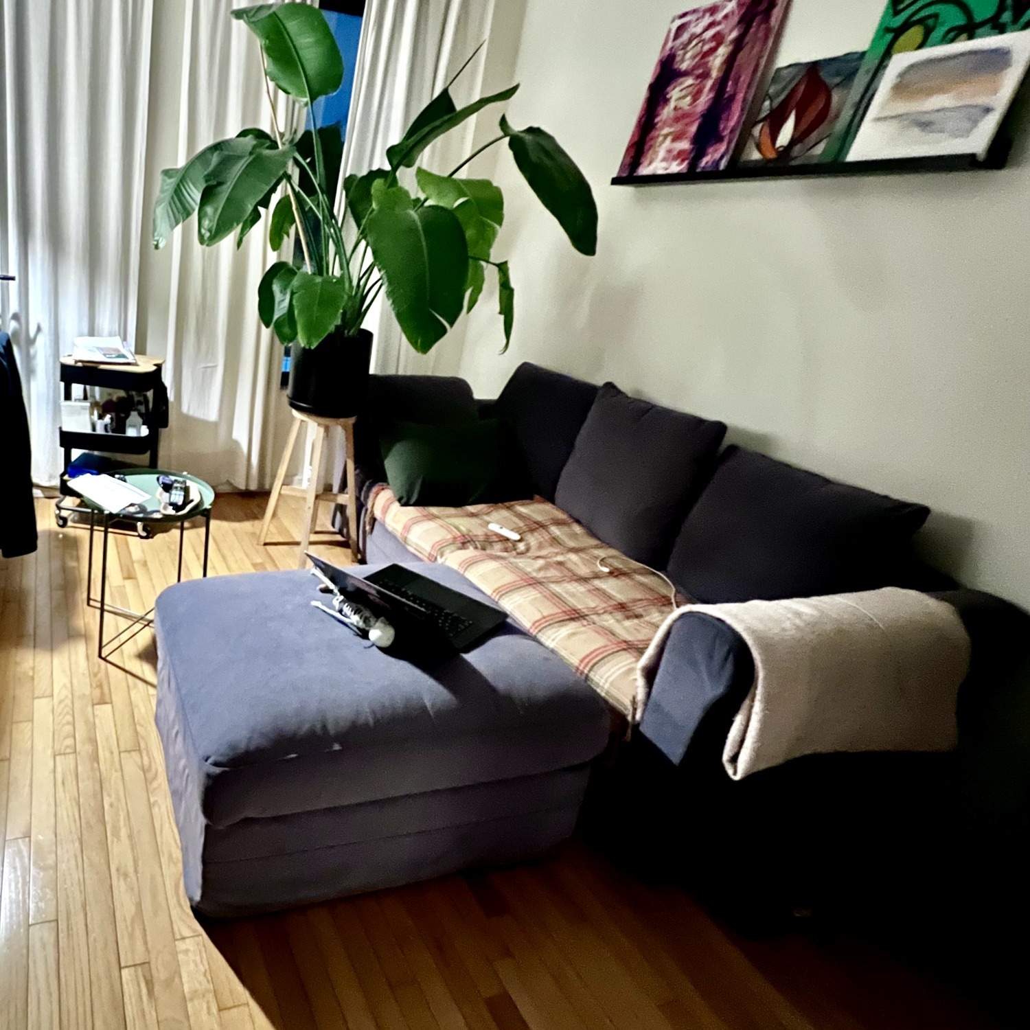 IKEA Härlanda Dark Gray Fabric Sleeper Sofa - image-3