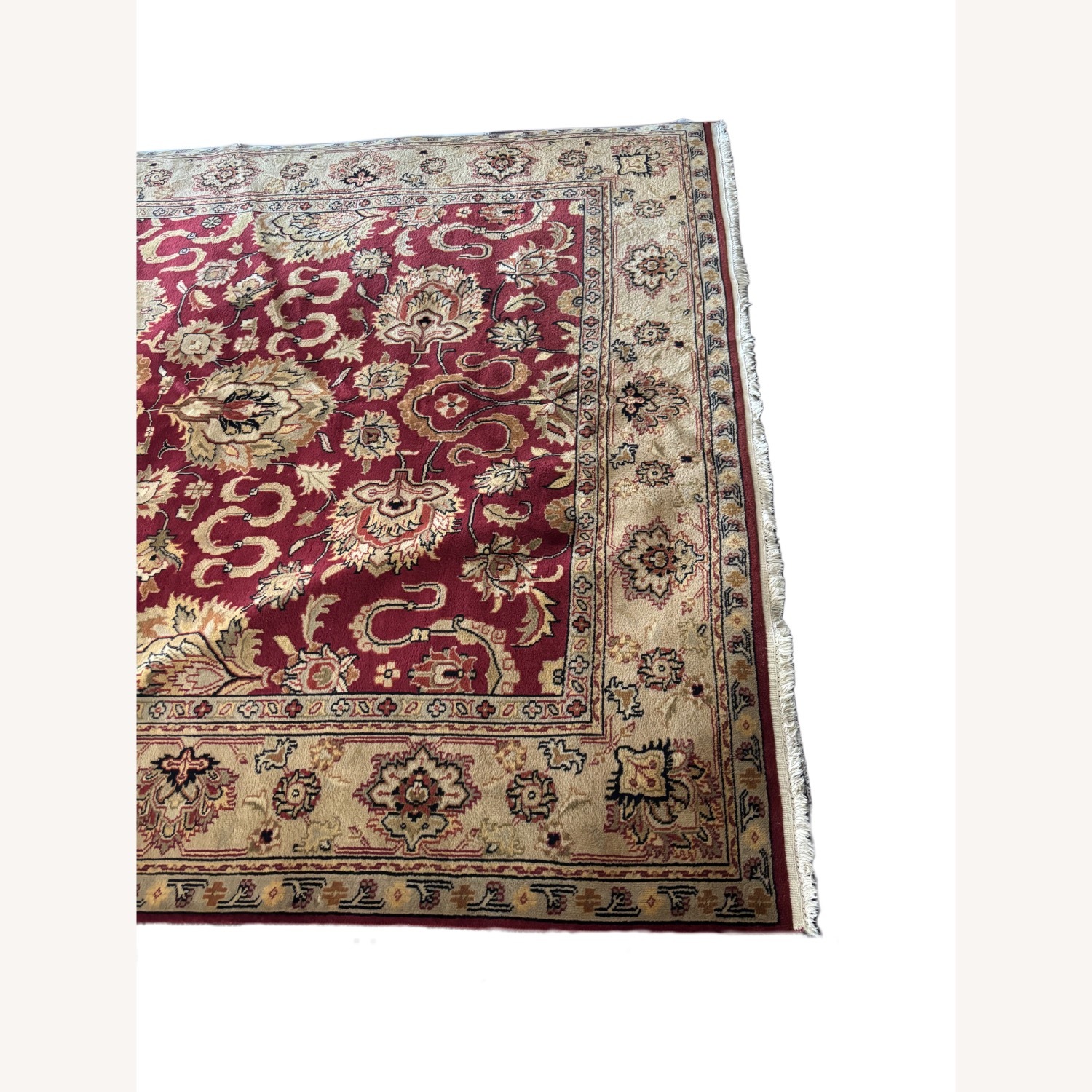 Red Wool Area Rug 9' x 12' - image-3