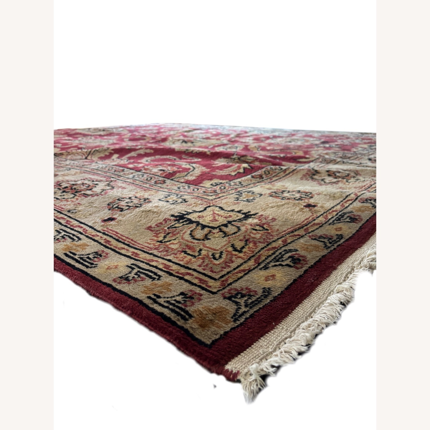 Red Wool Area Rug 9' x 12' - image-4