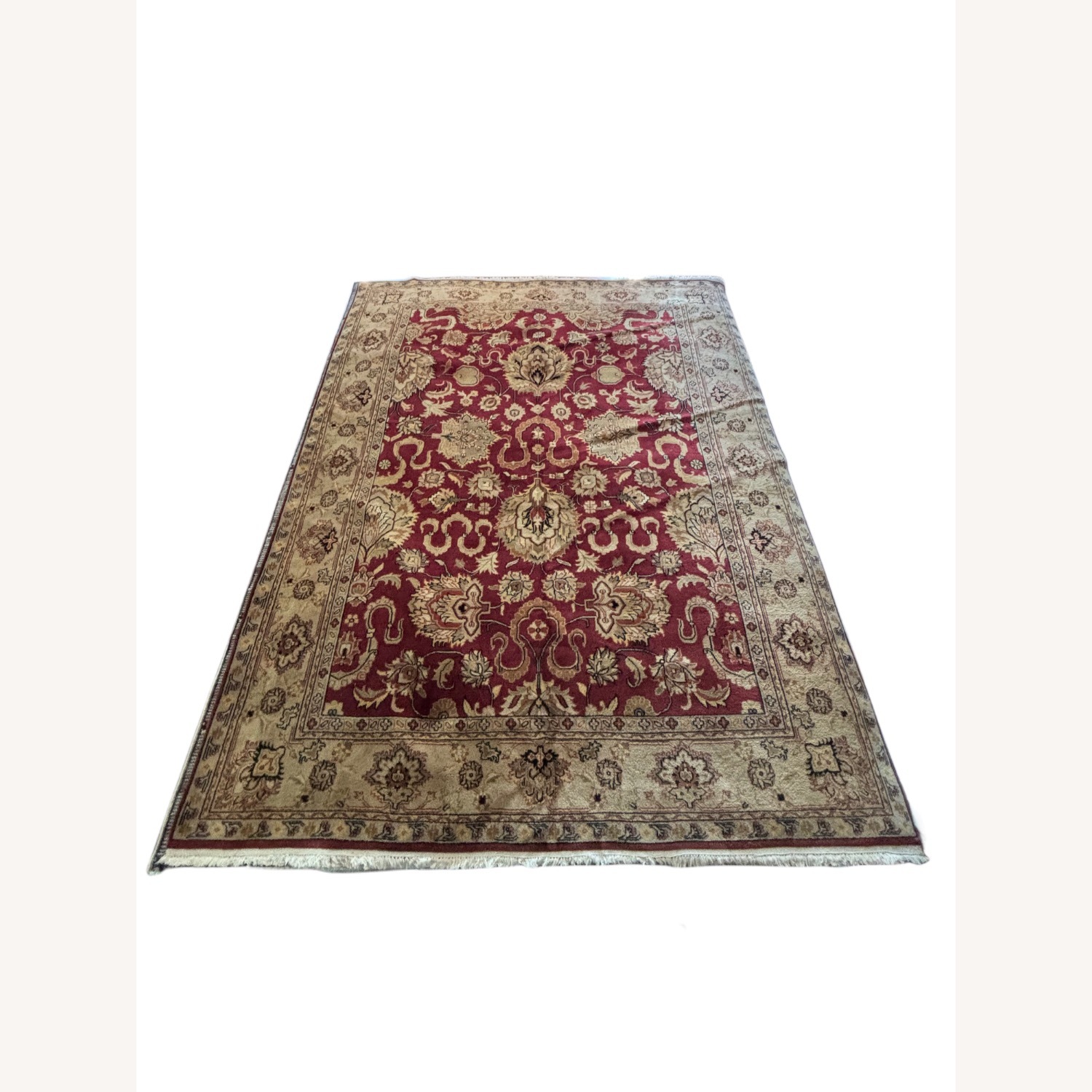 Red Wool Area Rug 9' x 12' - image-1