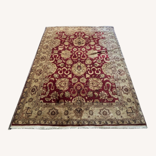 Used Red Wool Area Rug 9' x 12' for sale on AptDeco