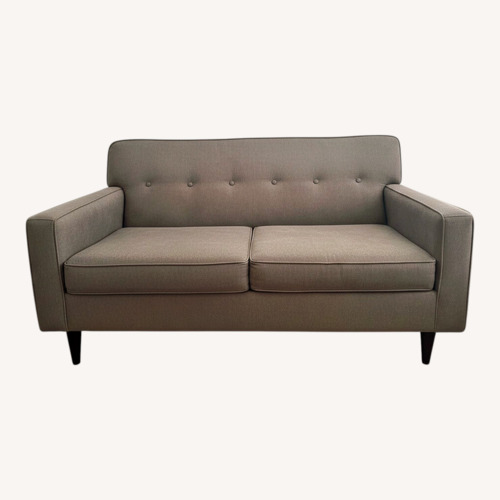 Used Boston Interiors Dark Gray Fabric 2 Seater Sofa for sale on AptDeco