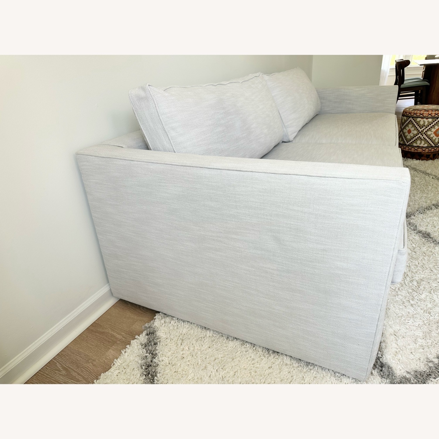 West Elm Harris Light Gray Fabric 2 Seater Sofa - image-4