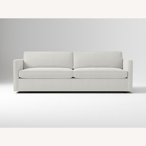 Used West Elm Harris Light Gray Fabric 2 Seater Sofa for sale on AptDeco